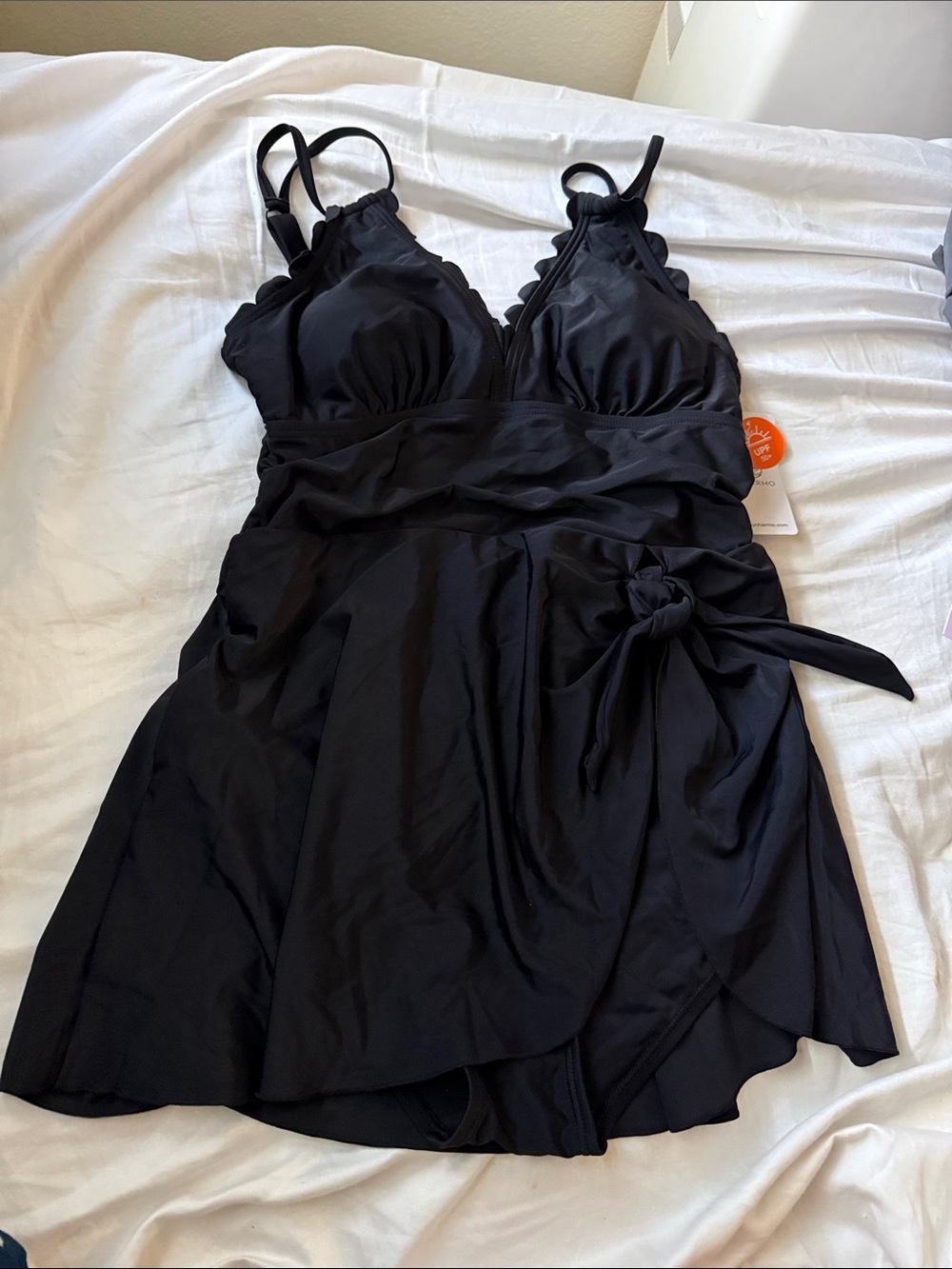 Charmo Black Swimdress with Skirted one piece
